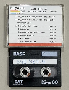 Boys - Soundtrack DAT Studio Production Master Cassette Tape Ultra Rare - Bild 1 von 3