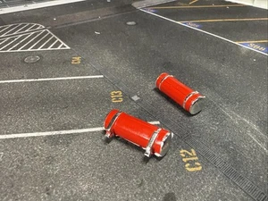 1/64 DCP PARTS RED AND CHROME PETERBILT 359/379/389 FUEL TANKS - Picture 1 of 4