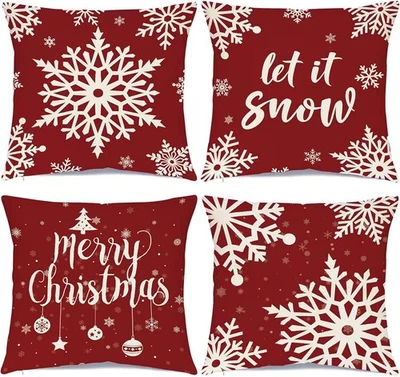 Ueerdand Almohada Decoraciones Navidad 18" x (Pack de 4), 5  Foto 1 de 4