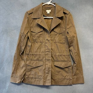 J.Crew XS Chaqueta de Campo Militar Algodón Utilidad Carga Abrigo Ejército Utilidad Ropa de Trabajo - Imagen 1 de 11