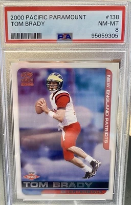 🚨 BRADY ROOKIE! 2000 Pacific Paramount - Tom Brady #138 (RC) Patriots Michigan - Imagem 1 de 2