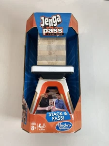 Jenga Pass Challenge Updated Classic Family Fun Block Stacking Board Game Hasbro - Picture 1 of 11