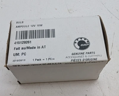 Nueva bombilla Can Am OEM 12V 10W 415129261 Spyder RS Roadster GS 2008-2025 Foto 1 de 4