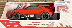 1:16 Jada 2020 Nissan GT-R R35 Liberty Walk RC Car Red Turbo USB Rechargeable - Picture 1 of 3