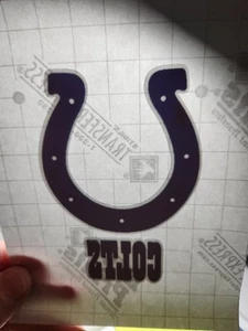 Indianapolis Colts Football HTV Heat Transfer Vinyl Iron On Lot Of 2 - Picture 1 of 4