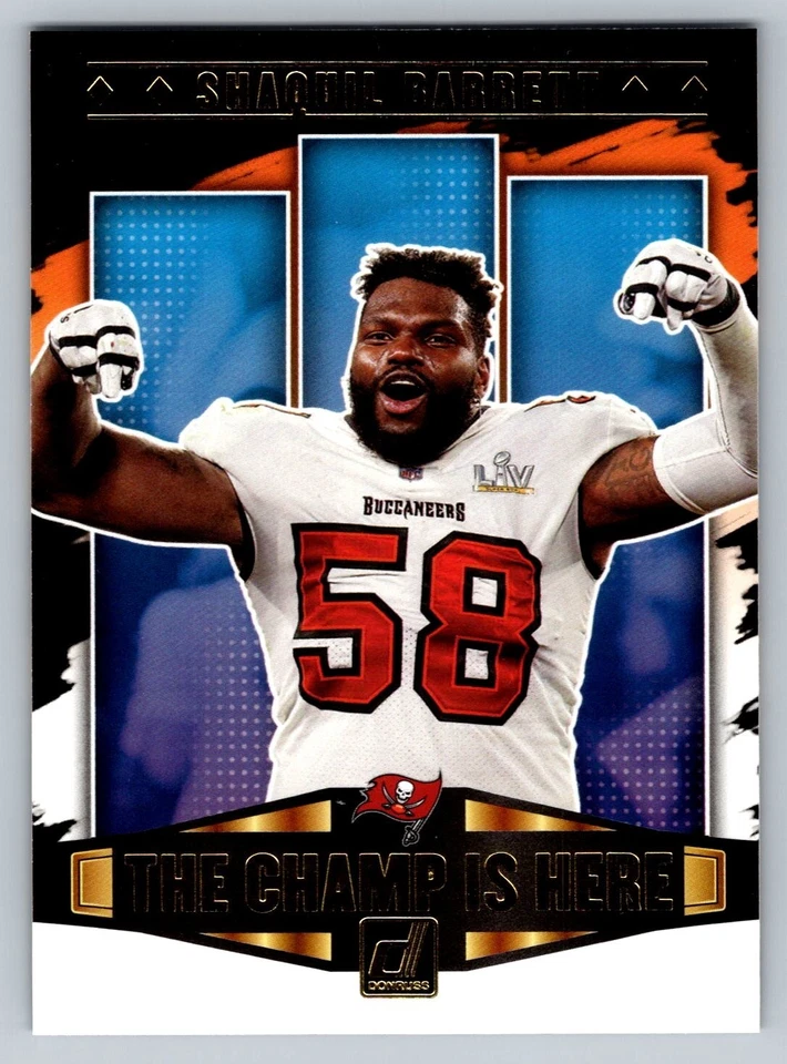 2021 Panini Donruss The Champ is Here #CIH-20 Shaquil Barrett Buccaneers - Image 1 of 2