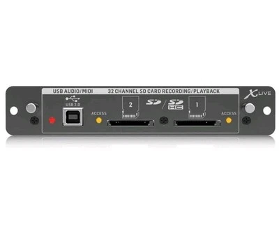 Behringer XLIVE X32 EXPANSION CARD FOR 32 CHANNEL LIVE RECORDING/PLAYBACK , USED - Image 1 of 4