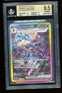 Pokémon TCG Ceruledge EX SIR Evoluzioni Prismatiche 147/132 BGS 9.5 Gem Mint Holo - Foto 1 di 2