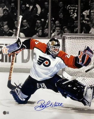 Ron Hextall Signed 16x20 Philadelphia Flyers Glove Save Photo BAS - Image 1 of 2
