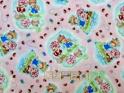 Pesca aconchegante vintage 2004 morango shortcake - BTFQ: 18” x 22” - Imagem 1 de 4