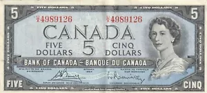 Canada 1954 $5.00 UX - Bild 1 von 2