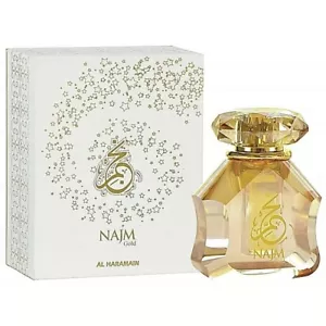 Aceite perfumado para mujer Najm oro 18 ml de Al Haramain - vainilla, coco, almizcle - Imagen 1 de 1