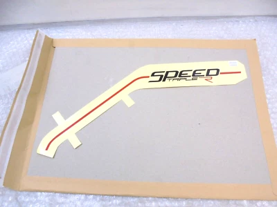 Triumph Speed Triple R (white) Right Side Rad Cowl Red Stripe Decal New T2301127 - Image 1 of 4