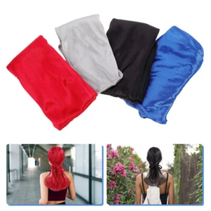 4 Pezzi Cappello Pirata Seta Uomo Uomo e Donna Turbante Durag Wrap per Capelli Dormire - Foto 1 di 12