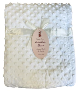 Victoria London Baby Bubble Blanket – White - Picture 1 of 2