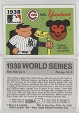 1971 Fleer Laughlin World Series Chicago Cubs New York Yankees 1938 vs #36