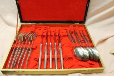 Omas alter Besteckkasten  Förster Solingen , Messer ,Gabel,Löffel, Nostalgie, Vi - Bild 1 von 4