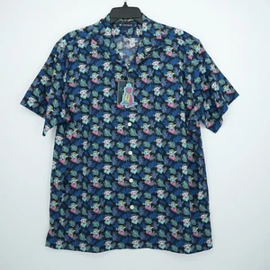 Cremieux Kurzarm Shirt L Tchok Collection bunte Palmen 100% Baumwolle Neu mit Etikett - Bild 1 von 11