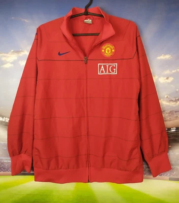 Manchester United Training Jacket With Zipped Red Nike Young Size XL - Image 1 of 4