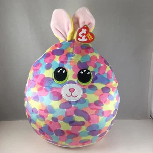 Ty Squish-A-Boos Plush BON BON the Easter Bunny (10 inch) (2023 UK Exclusive) - Picture 1 of 6