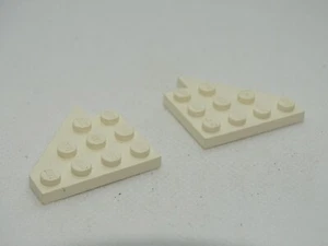 Vintage Lego 3935 3936 Wedge Plate 4 x 4 Wing Right and Left White - Picture 1 of 3