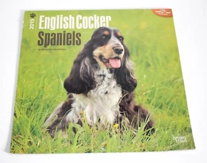 Vintage English Cocker Spaniel Wall Calendar 2015 Puppies Gorgeous Photos Dogs - Picture 1 of 2