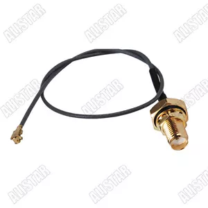 50Pcs IPEX / u.fl to SMA Female Bulkhead With O-ring Jumper Cable 1.13mm 15cm - Picture 1 of 3