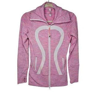 Lululemon In Stride Jacke Gr. 2 Damen Wee Are From Space Rosa Weiß  - Bild 1 von 9