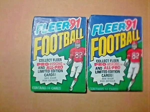 1991 FLEER FOOTBALL (1) CONFEZIONE CERA. CARTE Sigillate. Nuovo nuovo/nuovo di zecca - Foto 1 di 4