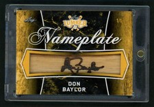 2021 Leaf Lumber Don Baylor Nameplate Bat Barrel 1/1 #28
