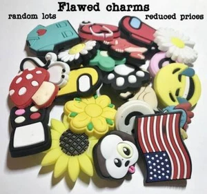 Shoe charms flawed, imperfections, damaged, sold as is, random lots 200, reduced - Picture 1 of 9