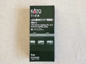 KATO N gauge LED interior light clear warm white 6 cars 11-214 model train - Picture 1 of 3