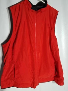 Chaleco Para Mujer Grande Reversible Gris VELOUR/Naranja Cremallera Frontal Sin Marca - Imagen 1 de 7