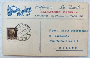 WERBEKARTE TARANTO HERZOGLICHE PARFÜMERIE GEREIST 1933 KLEINFORMAT - Bild 1 von 6
