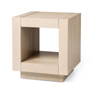 Maven Lane Contemporary Wooden Side Table in Refined White Finish (Open Box) - Picture 1 of 6
