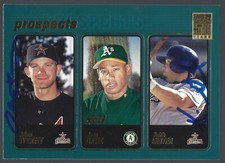 IP autograph signed 2001 Topps Baseball #374 Adam Everett Keith Ginter card