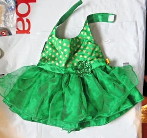Build  Bear BABW Green St Patricks Day dress - Picture 1 of 3