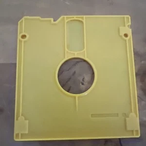 Vintage Apple Macintosh Plus - Yellow Floppy Drive Plastic Protector Disk - Picture 1 of 7