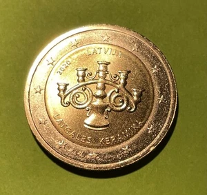Lettland 2 Euro Gedenkmünze 2020 Lettgallische Keramik unzirkuliert - Bild 1 von 4