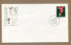 KANADA Ersttagsausgabe 1989-08-04 Pilzserie, Cantharellus cin... 38¢ BRIEFMARKE - Bild 1 von 2