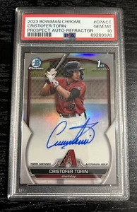2023 Bowman Chrome CRISTOFER TORIN 1st Auto Refractor /499 Gem Mint PSA 10 - Picture 1 of 3