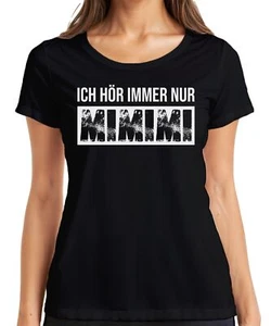Ich hör immer nur Mimimi Lustiger Spruch Sarkasmus Büro Geschenk Damen T-Shirt - Picture 1 of 38