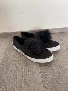 Asos Sneaker Slipper Schwarz Bommel 41 - Bild 1 von 5