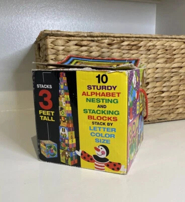 Melissa & Doug 12782 Deluxe 10-Piece Alphabet Nesting and Stacking Blocks - Image 1 of 4