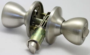 RV Camper Trailer Mobile - Privacy Lockset for bathroom bedroom satin nickel SNS - Bild 1 von 6