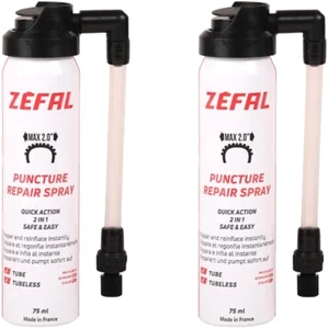 ZEFAL Pack Repair Spray-2X Bomboletta Ripara Gomme Bici - Gonfia E Ripara - 75ml - Foto 1 di 5