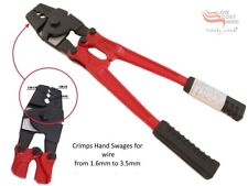 Swage Tool - Hand Swaging Crimper Cutter for Stainless Steel Wire Rope Fitting