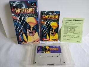 Wolverine - Adamantium Rage Super Famicom SNES Cart, Manual, Boxed set -e0413- - Picture 1 of 24