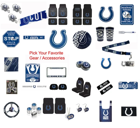 New NFL Indianapolis Colts Pick Your Gear / Car Accessories Official Licensed Cover