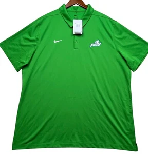Nike FGCU Polo Shirt Mens 2XL Green Florida Gulf Coast University Eagles Embroid - Picture 1 of 9